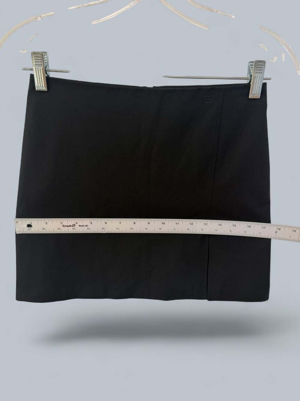 Aritzia Sunday Best Tatiana Skirt Black Mini Skirt with Slit - Picture 9 of 11